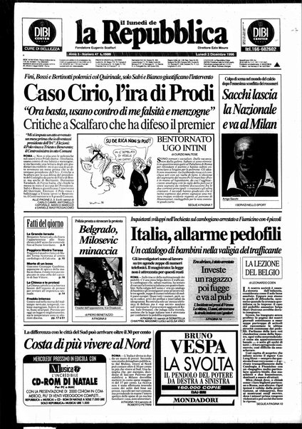 Il lunedì de La repubblica